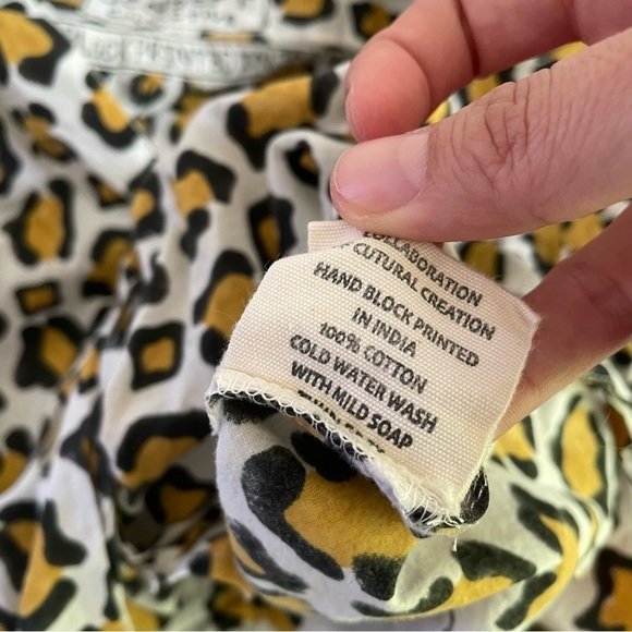 Consept Collective cheetah print hand blocked novelty print button up blouse - Picture 7 of 10